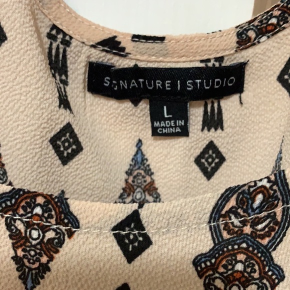 Signature Studio Boho Top Lattice Strappy Back - Picture 5 of 10